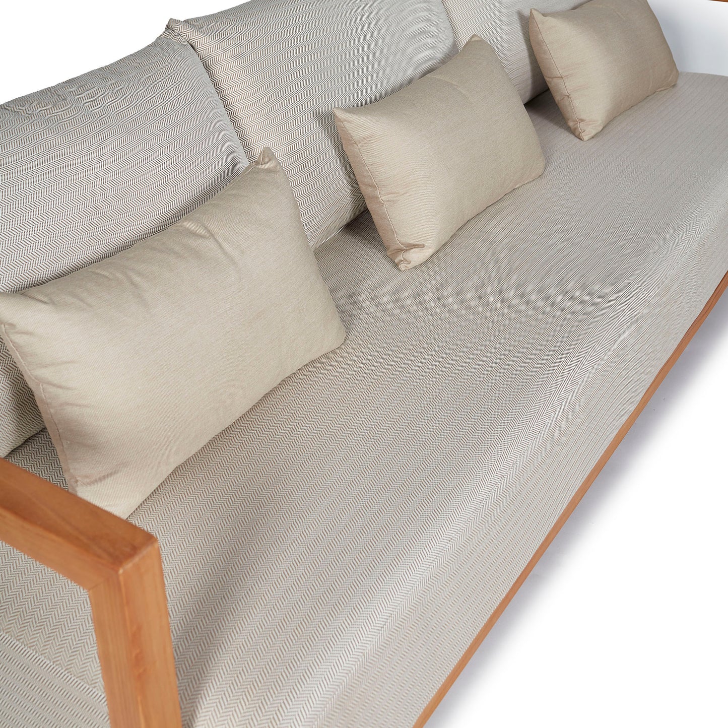 Sofá de tres cuerpos '2491' Beige
