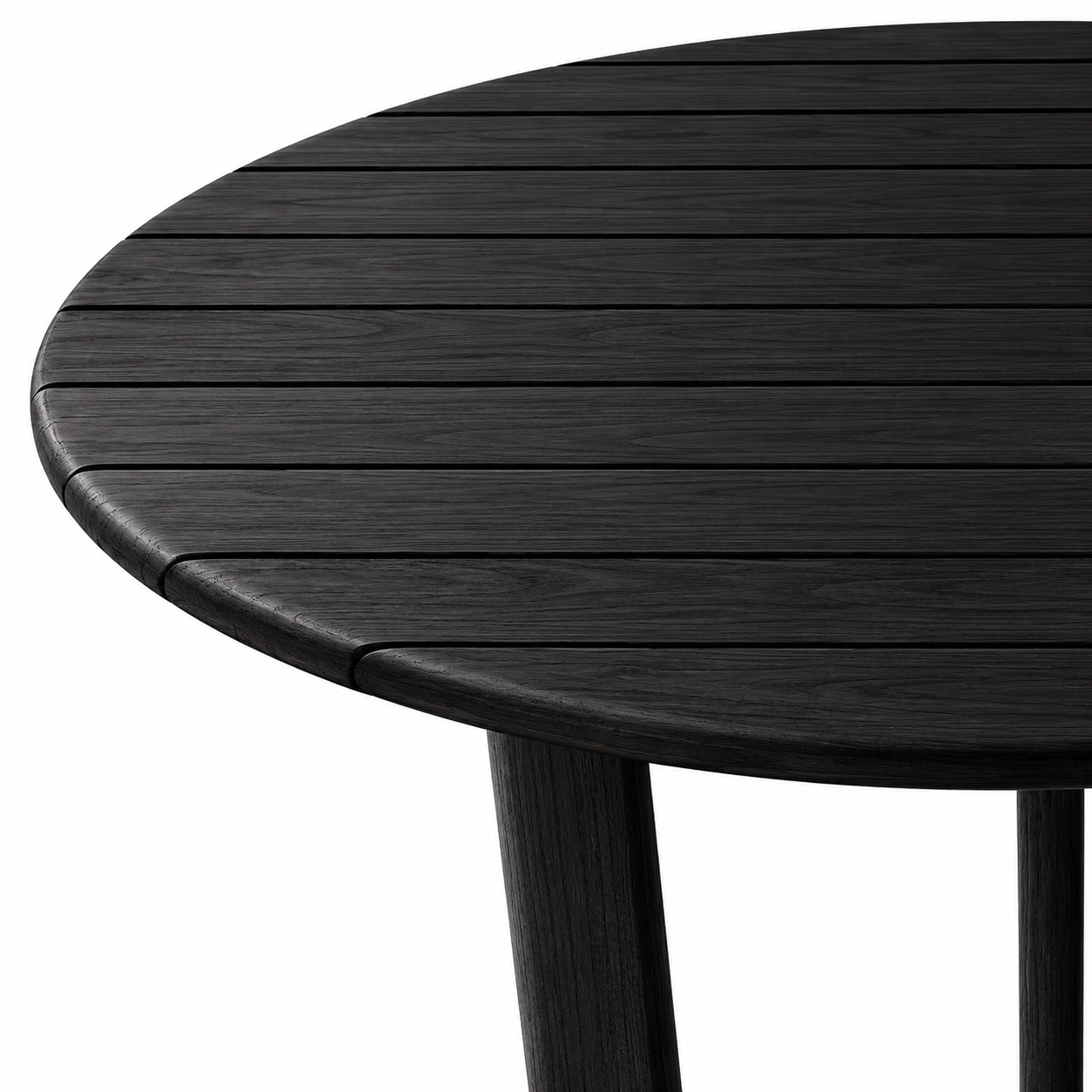 Mesa de comedor redonda '2496' Negra