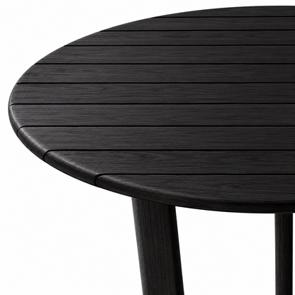 Mesa de comedor redonda '2496' Negra