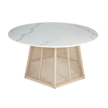 Mesa de comedor redonda '1021' Beige - Espacio Elemental