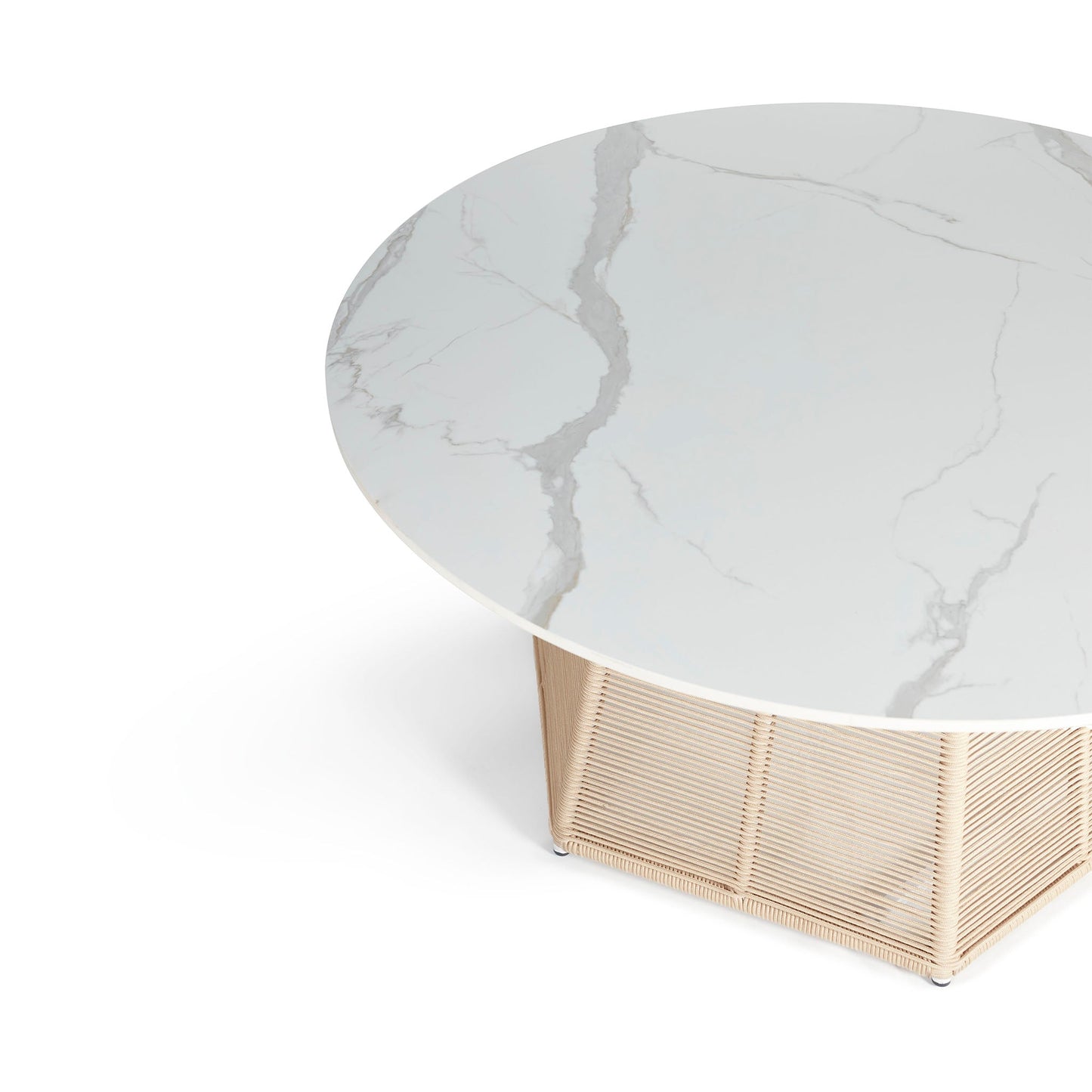 Mesa de comedor redonda '1021' Beige - Espacio Elemental