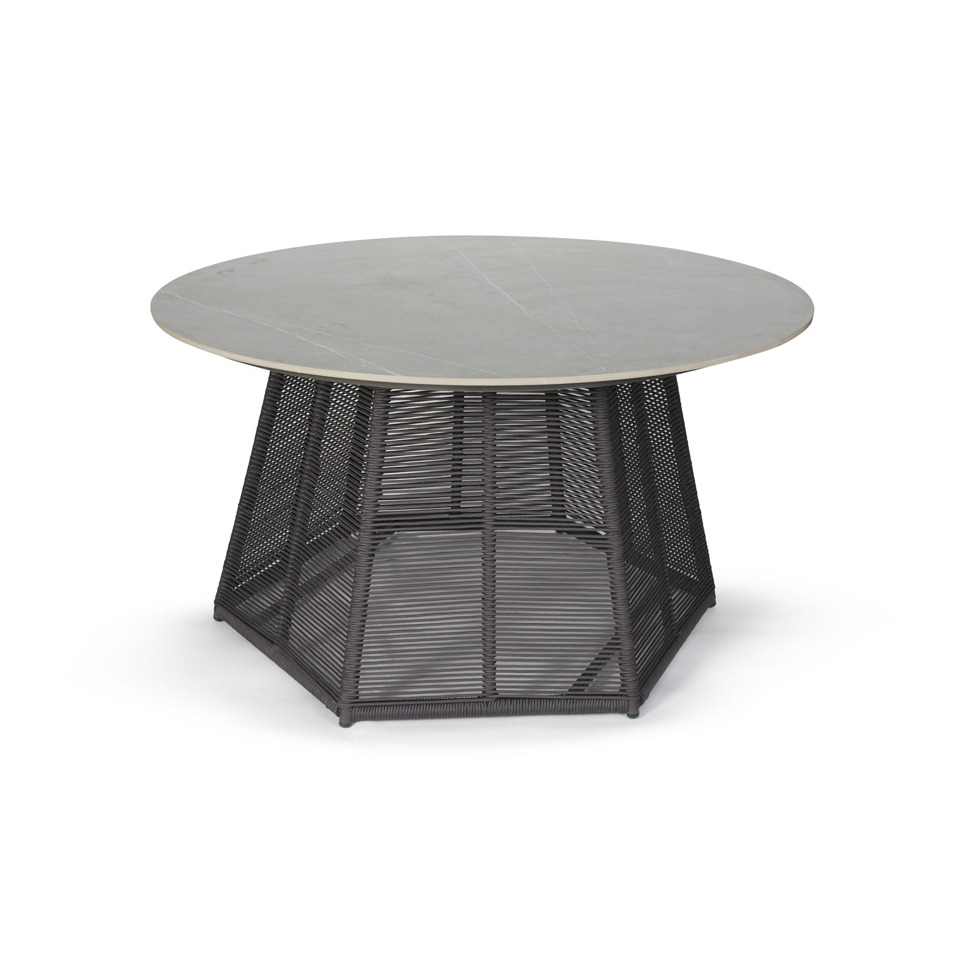 Mesa de comedor redonda '1021' Gris - Espacio Elemental