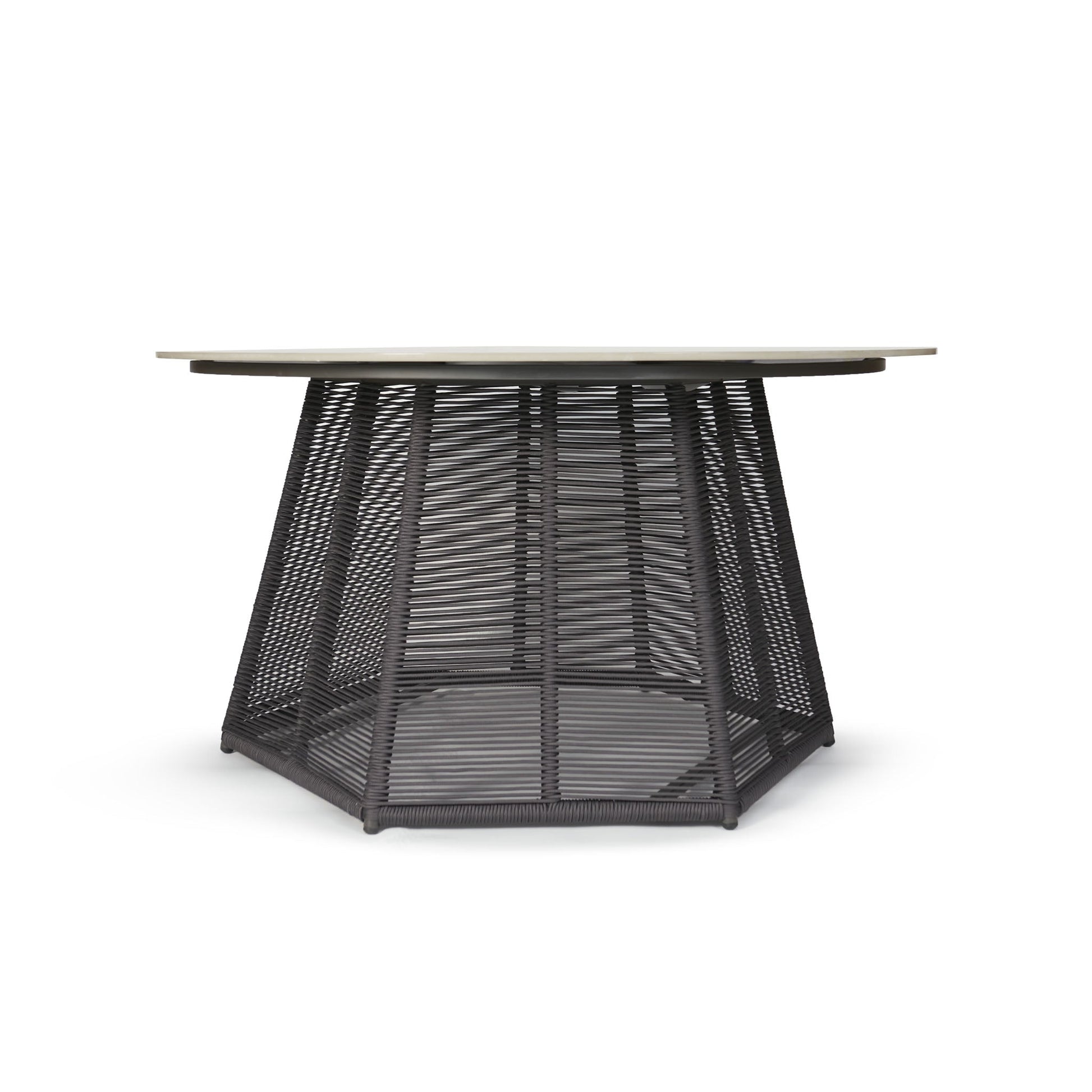Mesa de comedor redonda '1021' Gris - Espacio Elemental