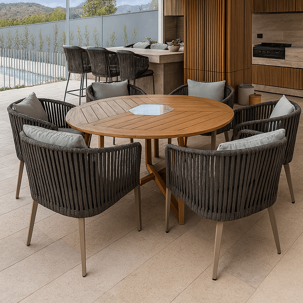 Mesa de comedor redonda '1107' - Espacio Elemental