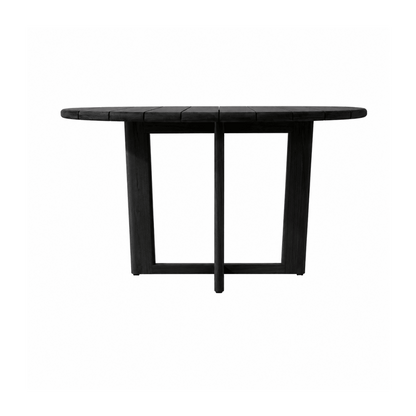 Mesa de comedor redonda '2496' Negra - Espacio Elemental