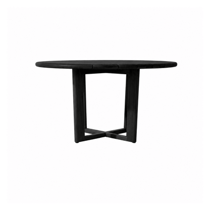 Mesa de comedor redonda '2496' Negra - Espacio Elemental