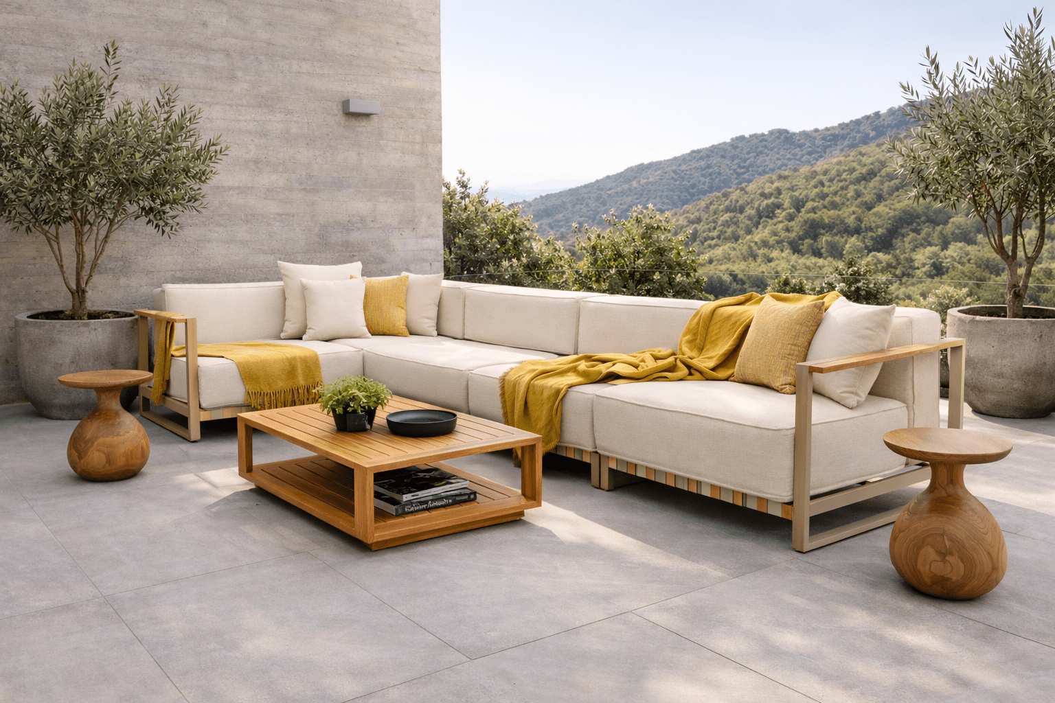 Modulo con apoyabrazo derecho '2481' Beige - Espacio Elemental