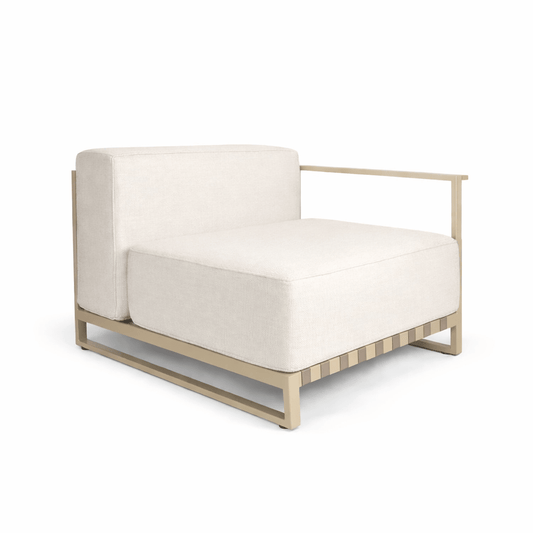 Modulo con apoyabrazo izquierdo '2481' Beige - Espacio Elemental