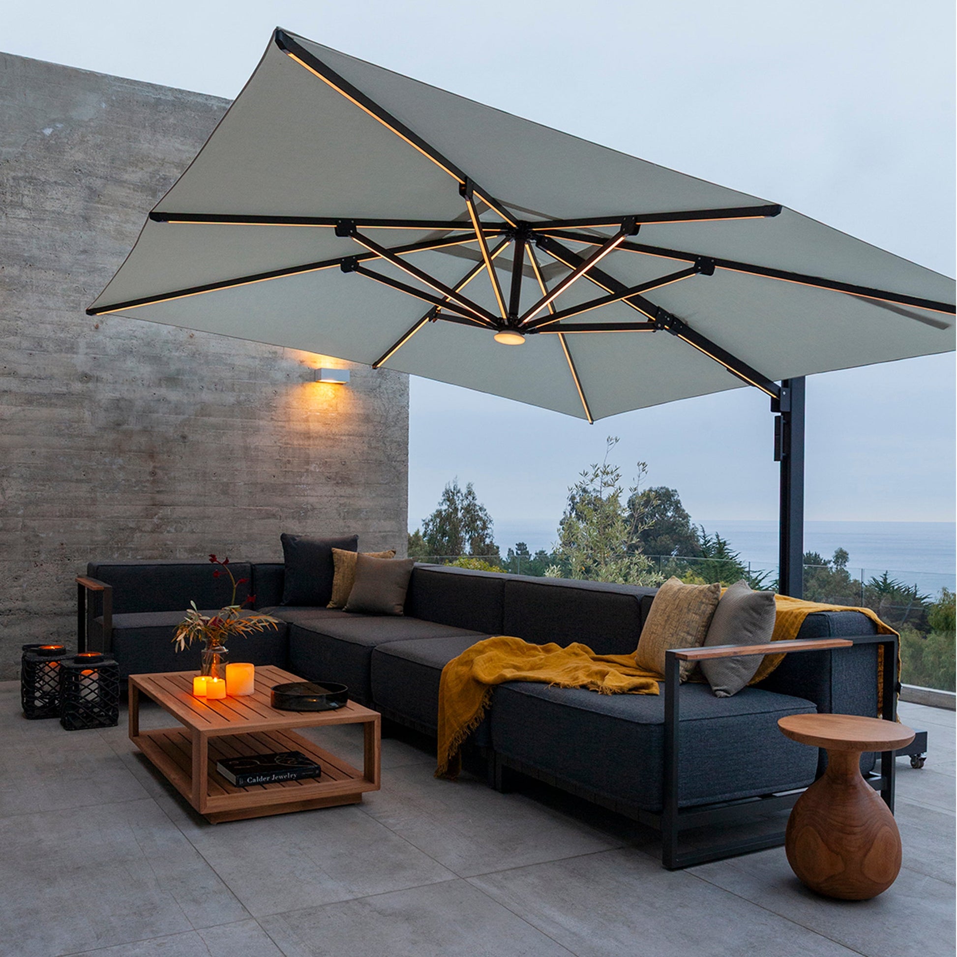 Quitasol Modelo '7040' | 3,5x3,5 LED - Espacio Elemental