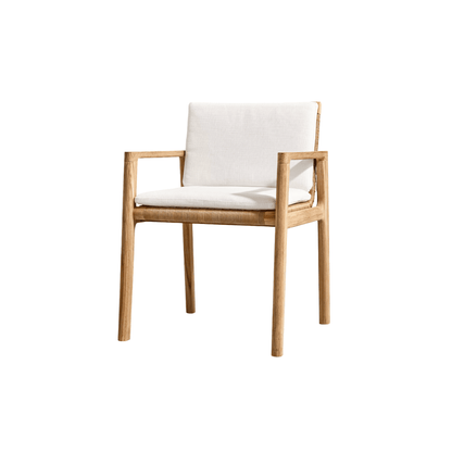 Silla Con Apoyabrazos '2496' Natural - Espacio Elemental