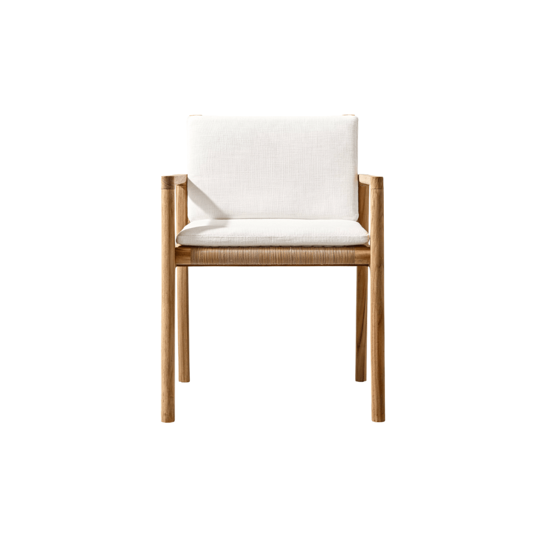 Silla Con Apoyabrazos '2496' Natural - Espacio Elemental