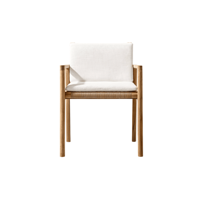 Silla Con Apoyabrazos '2496' Natural - Espacio Elemental