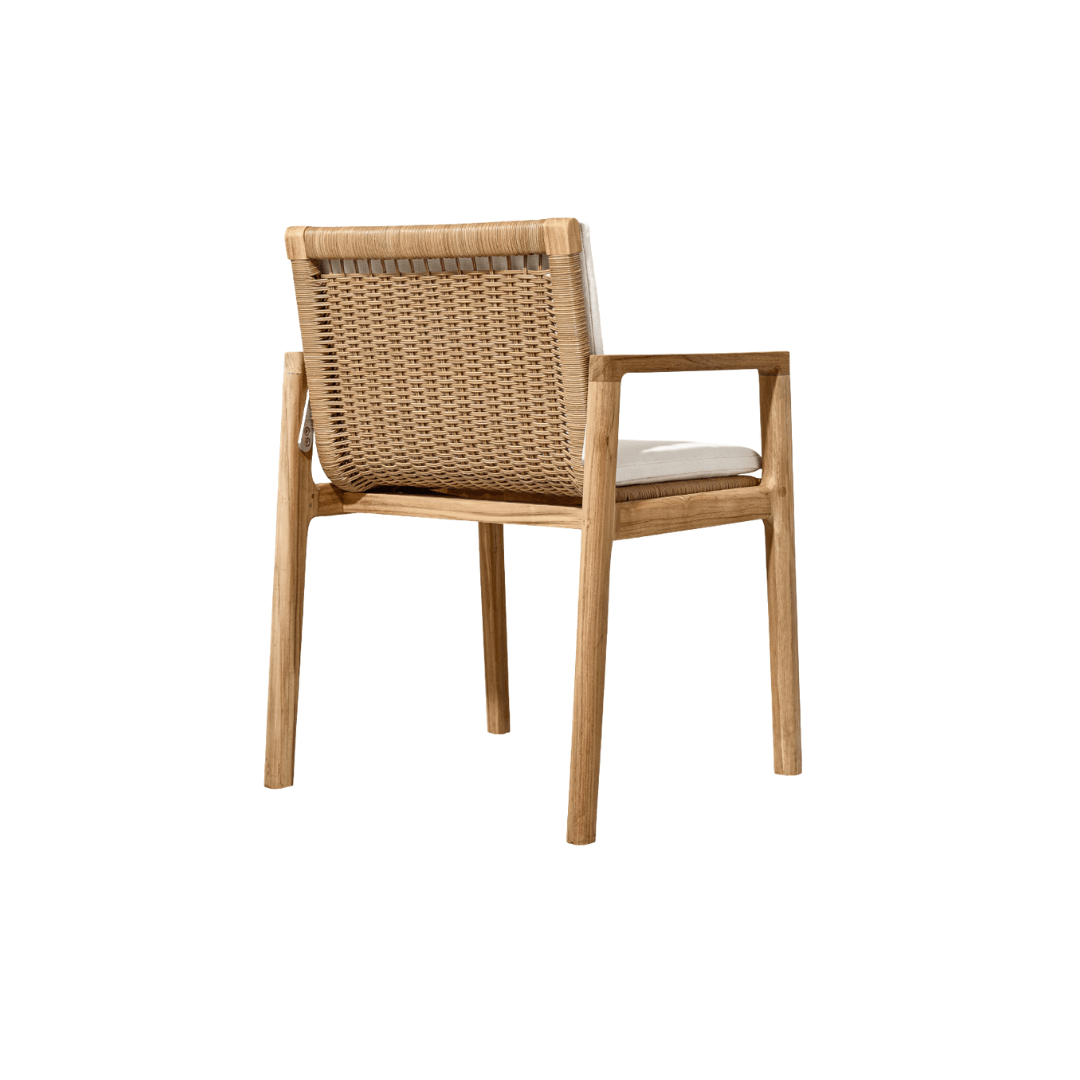 Silla Con Apoyabrazos '2496' Natural - Espacio Elemental