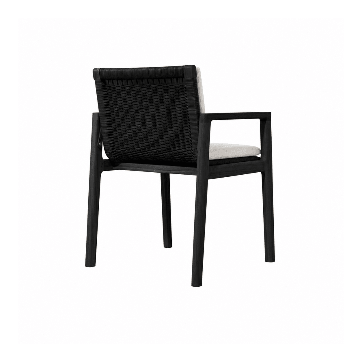 Silla Con Apoyabrazos '2496' Negra - Espacio Elemental