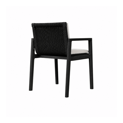 Silla Con Apoyabrazos '2496' Negra - Espacio Elemental