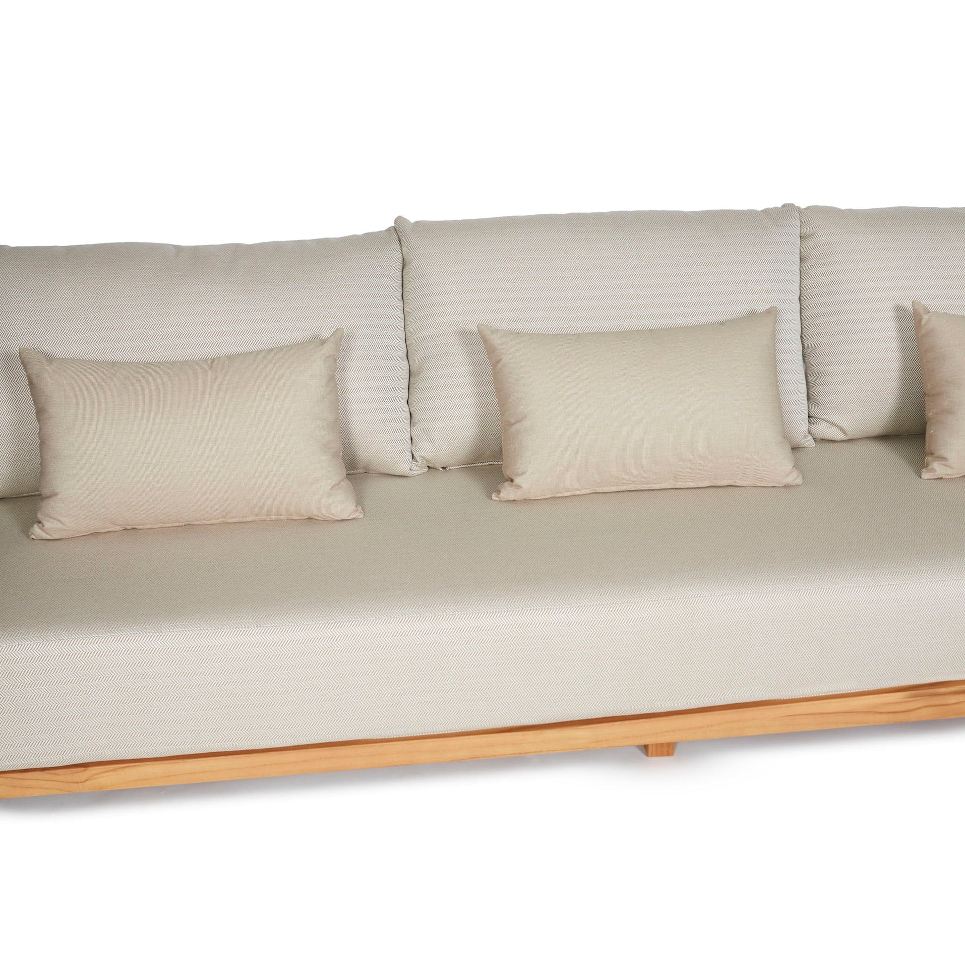Sofá de tres cuerpos '2491' Beige - Espacio Elemental