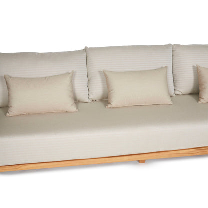 Sofá de tres cuerpos '2491' Beige - Espacio Elemental