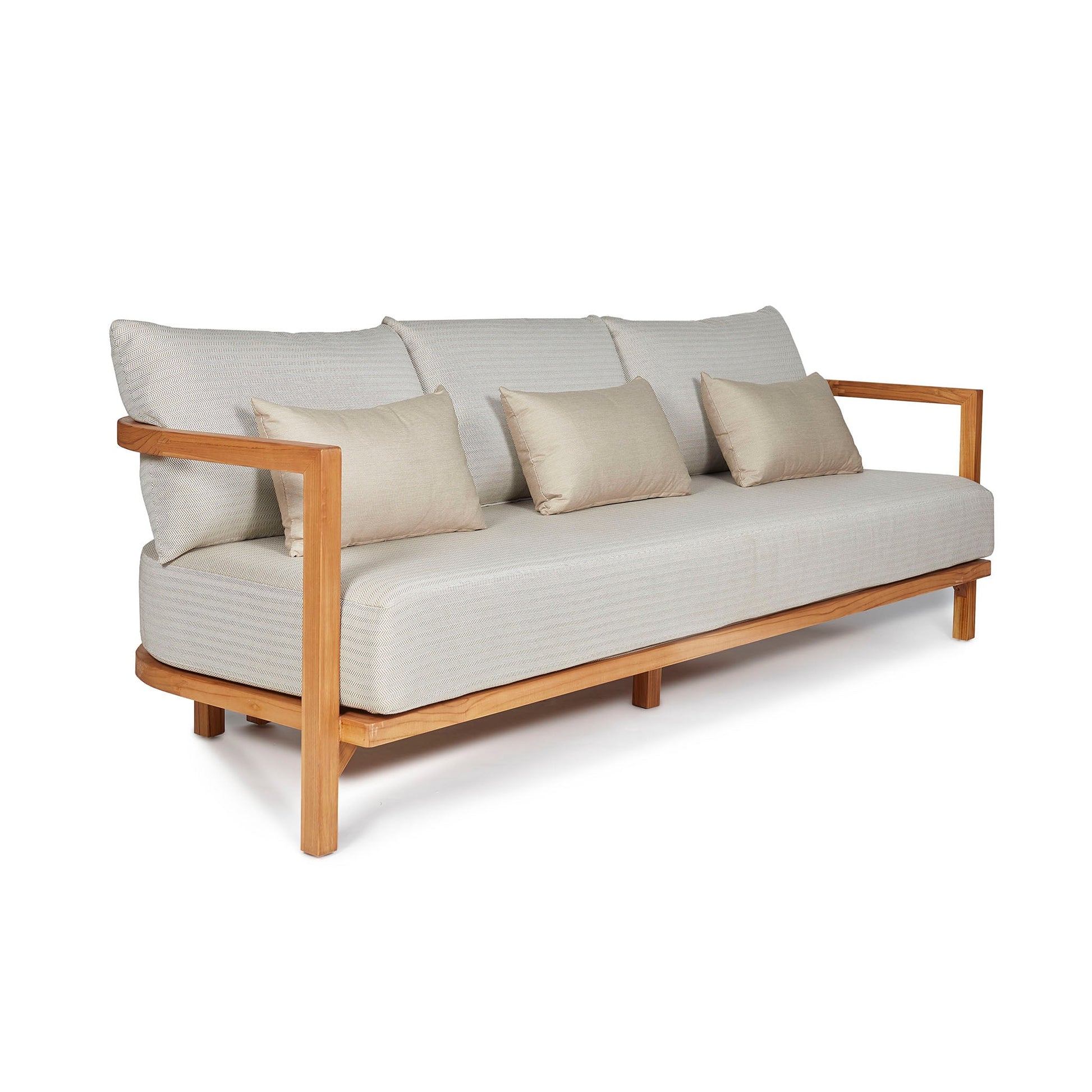 Sofá de tres cuerpos '2491' Beige - Espacio Elemental
